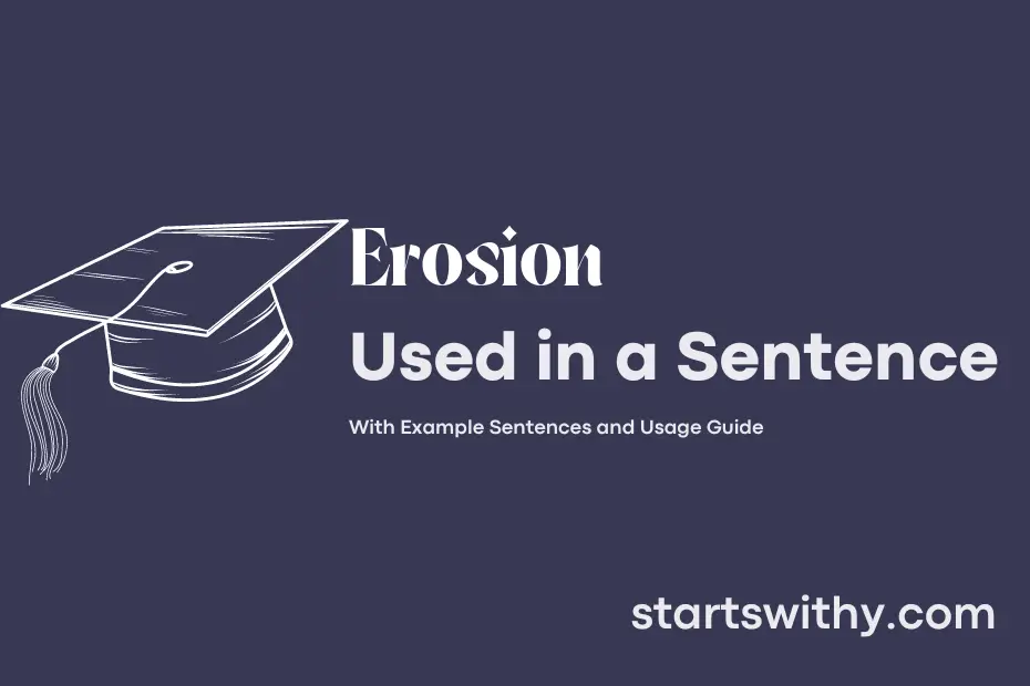 sentence with Erosion