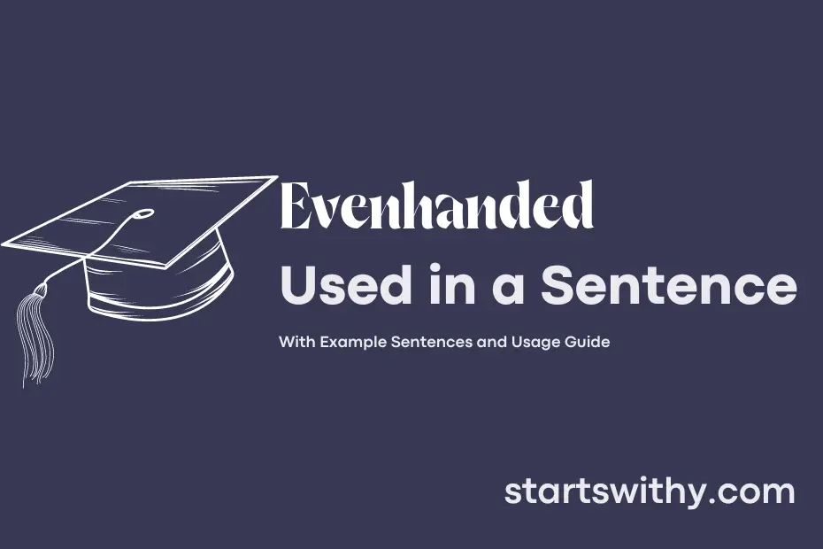 sentence with Evenhanded