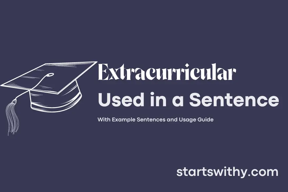 sentence with Extracurricular