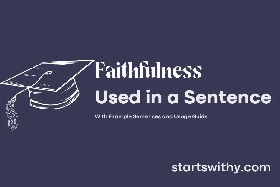 sentence with Faithfulness