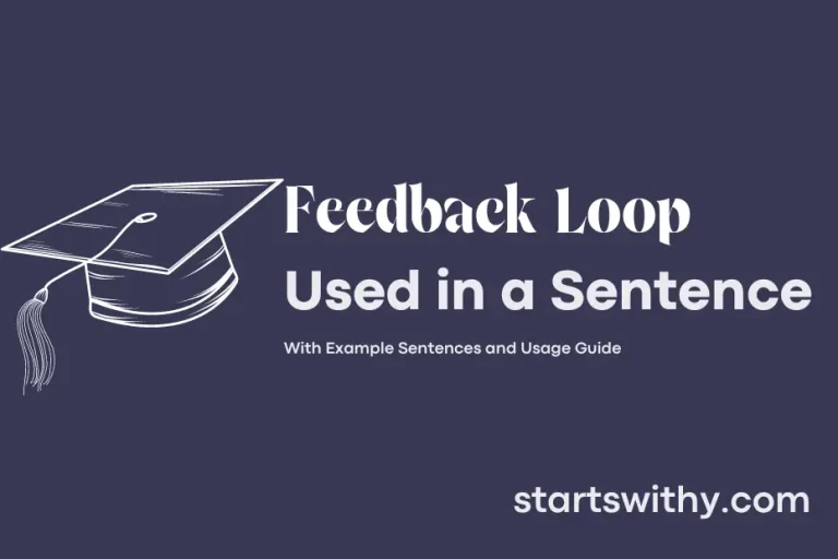 FEEDBACK LOOP in a Sentence Examples 21 Ways to Use Feedback Loop