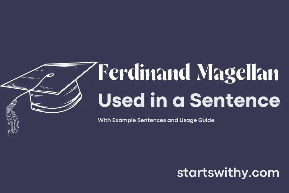 sentence with Ferdinand Magellan