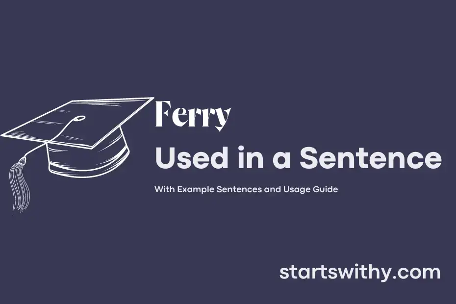 sentence with Ferry