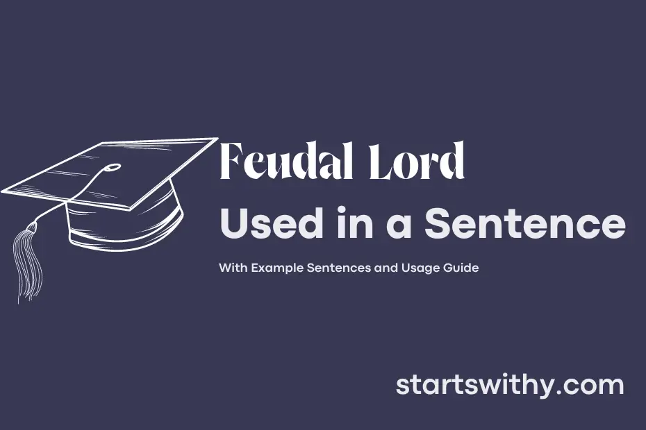 sentence with Feudal Lord