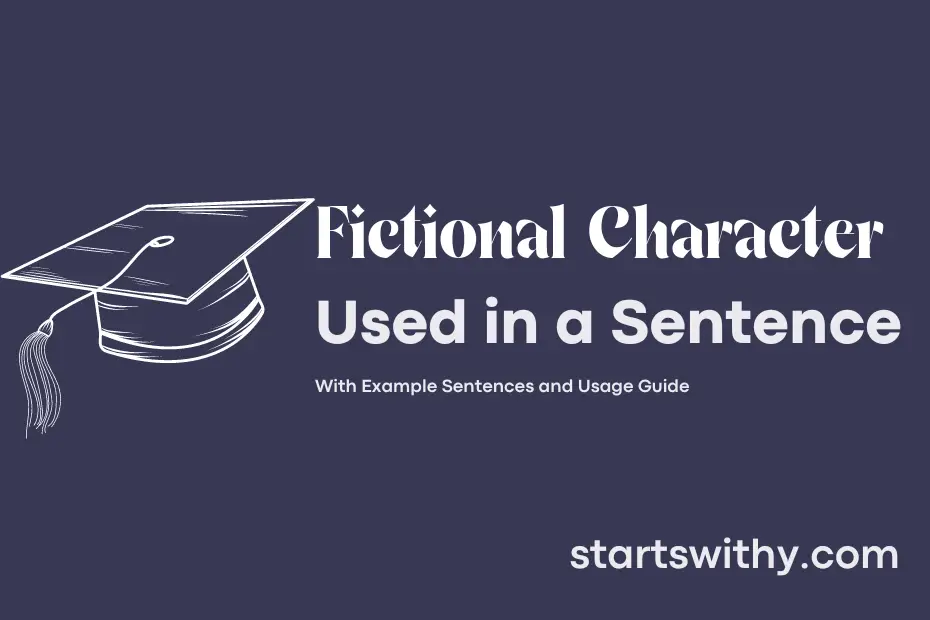 sentence with Fictional Character