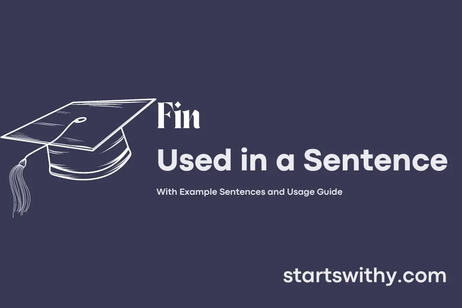 sentence with Fin