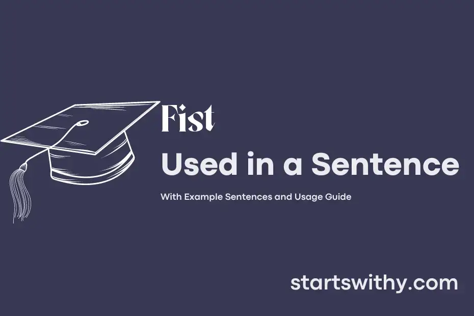 sentence with Fist