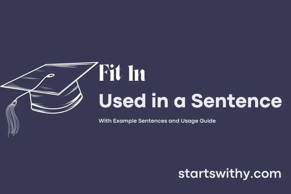 sentence with Fit In