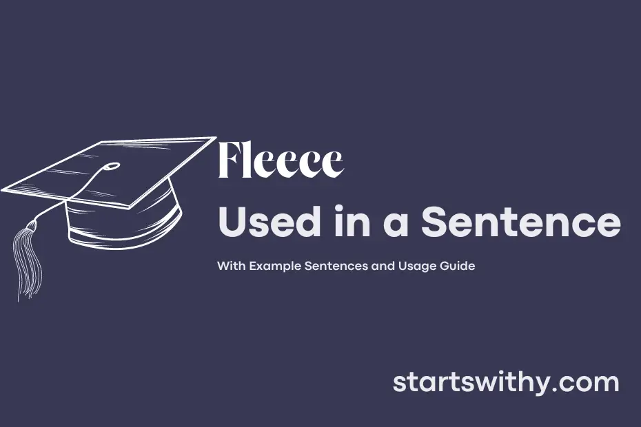 sentence with Fleece