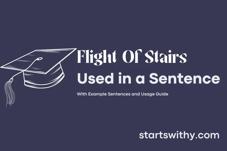 sentence with Flight Of Stairs