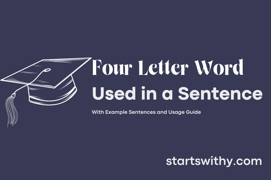 sentence with Four Letter Word