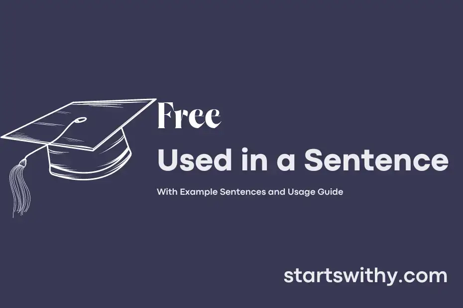 sentence with Free