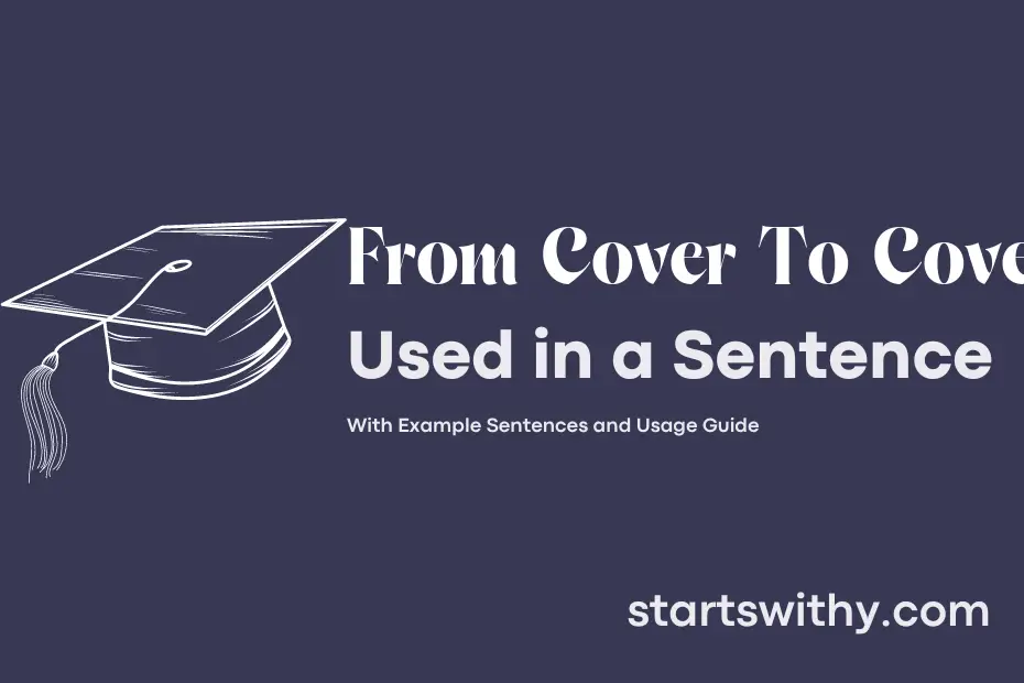 sentence with From Cover To Cover