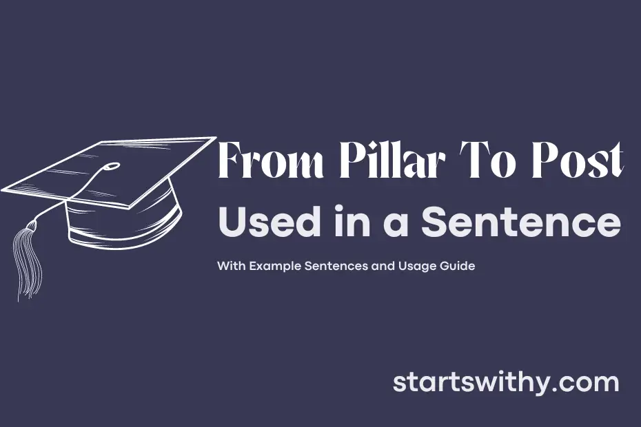 sentence with From Pillar To Post
