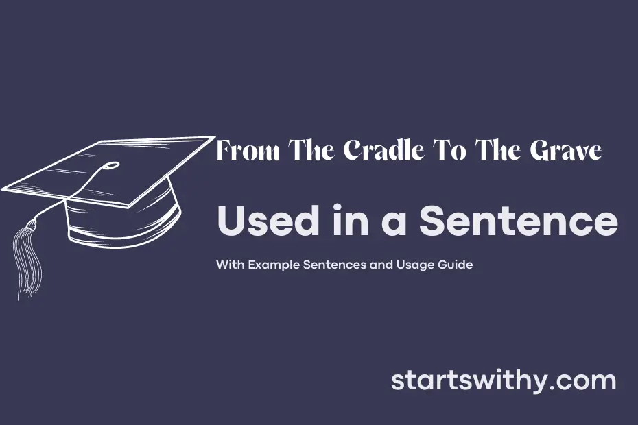 sentence with From The Cradle To The Grave