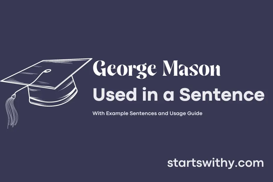 sentence with George Mason