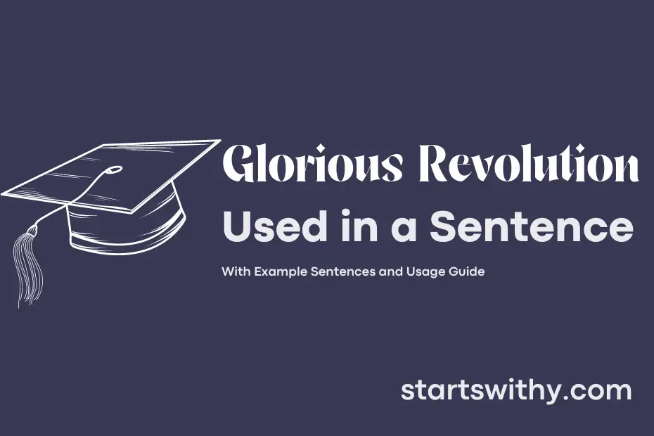 sentence with Glorious Revolution