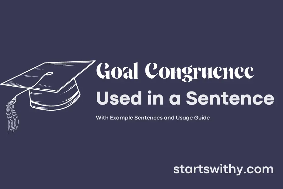 sentence with Goal Congruence