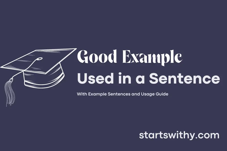 sentence with Good Example