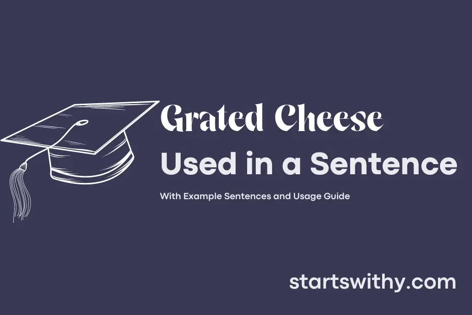 sentence with Grated Cheese
