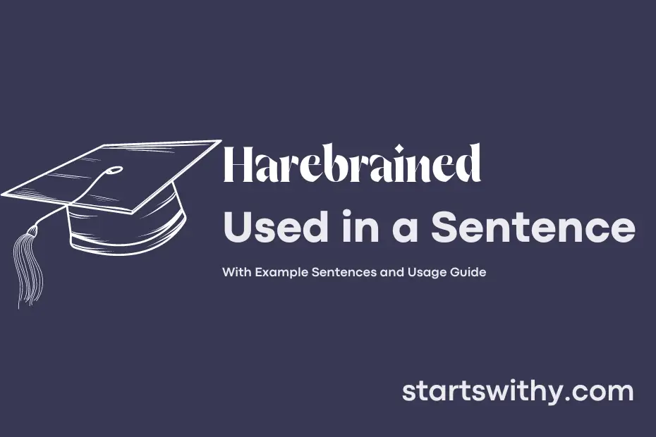 sentence with Harebrained
