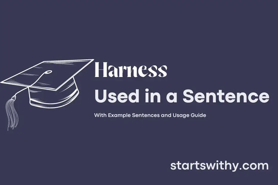 sentence with Harness