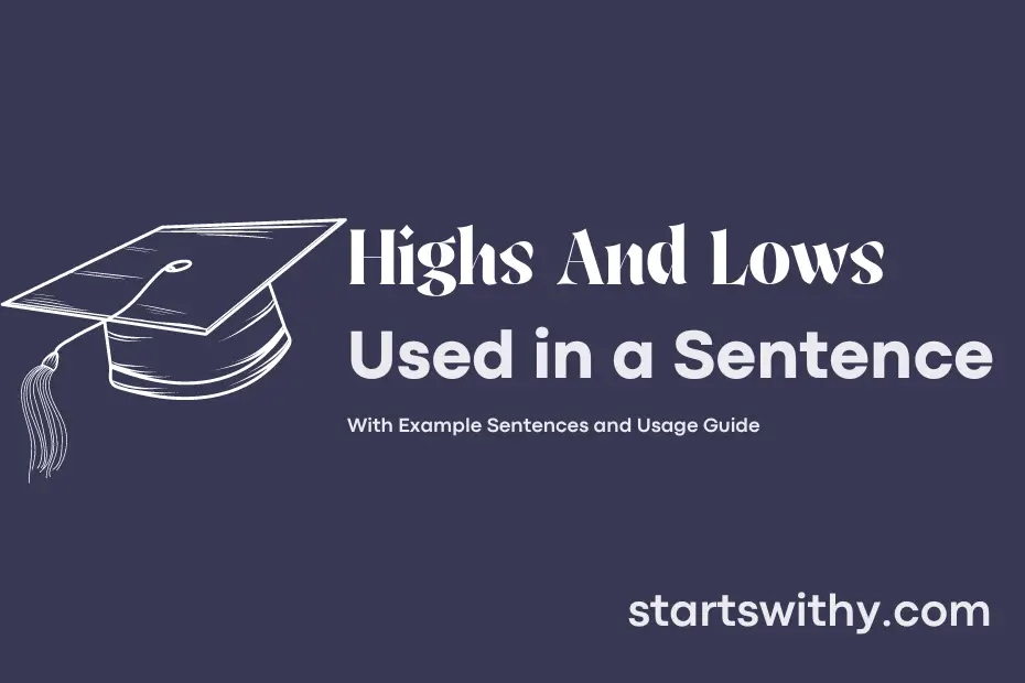 sentence with Highs And Lows