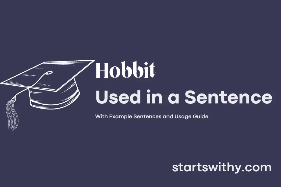 sentence with Hobbit