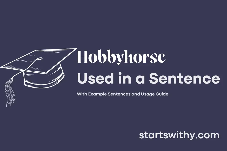 sentence with Hobbyhorse