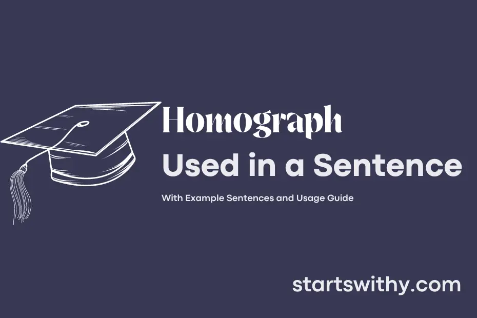 sentence with Homograph