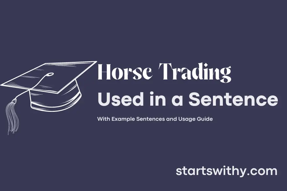 sentence with Horse Trading
