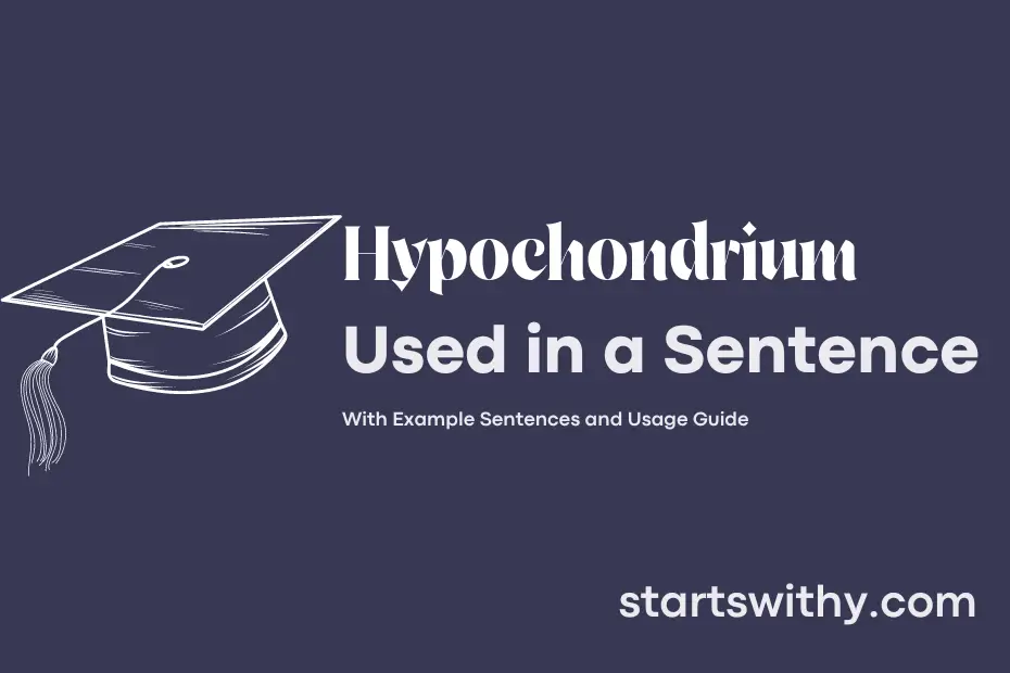 sentence with Hypochondrium