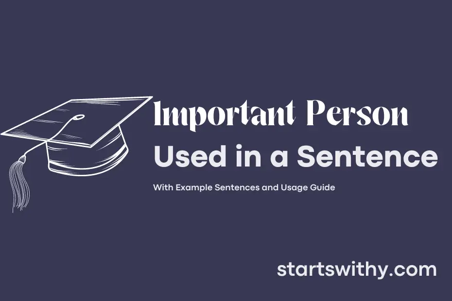 sentence with Important Person