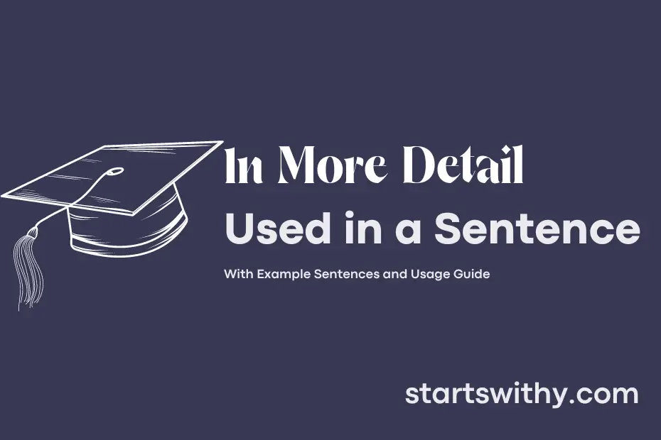 sentence with In More Detail