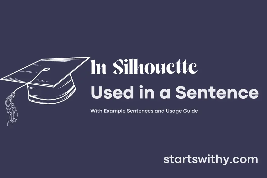 sentence with In Silhouette