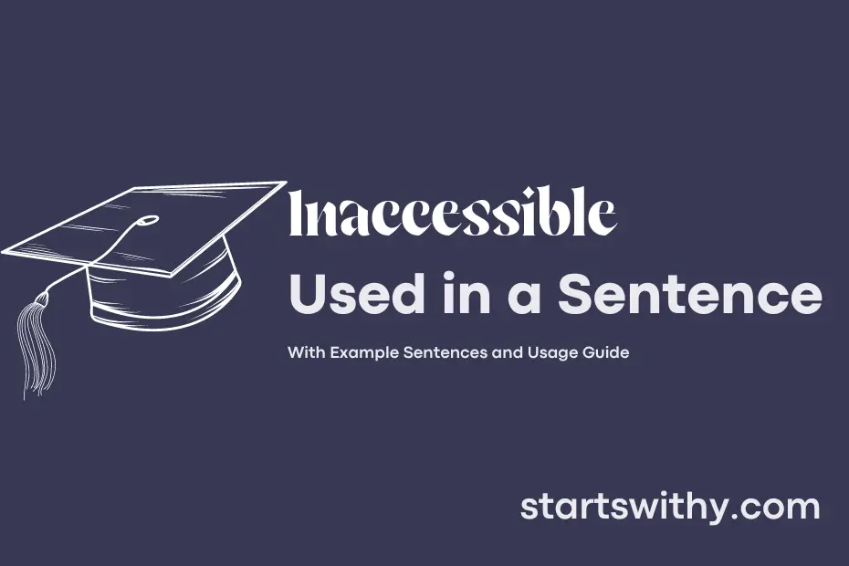 sentence with Inaccessible
