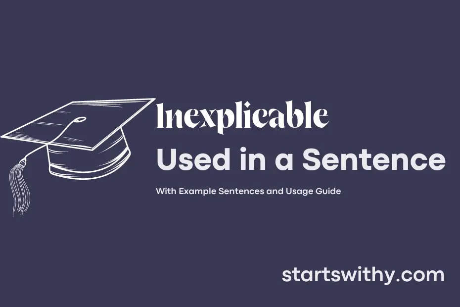 sentence with Inexplicable
