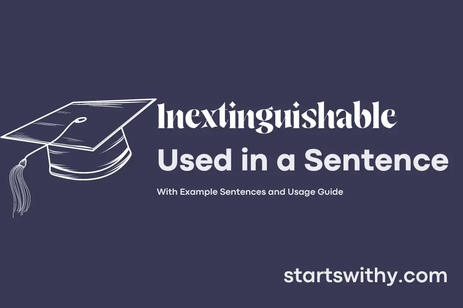sentence with Inextinguishable