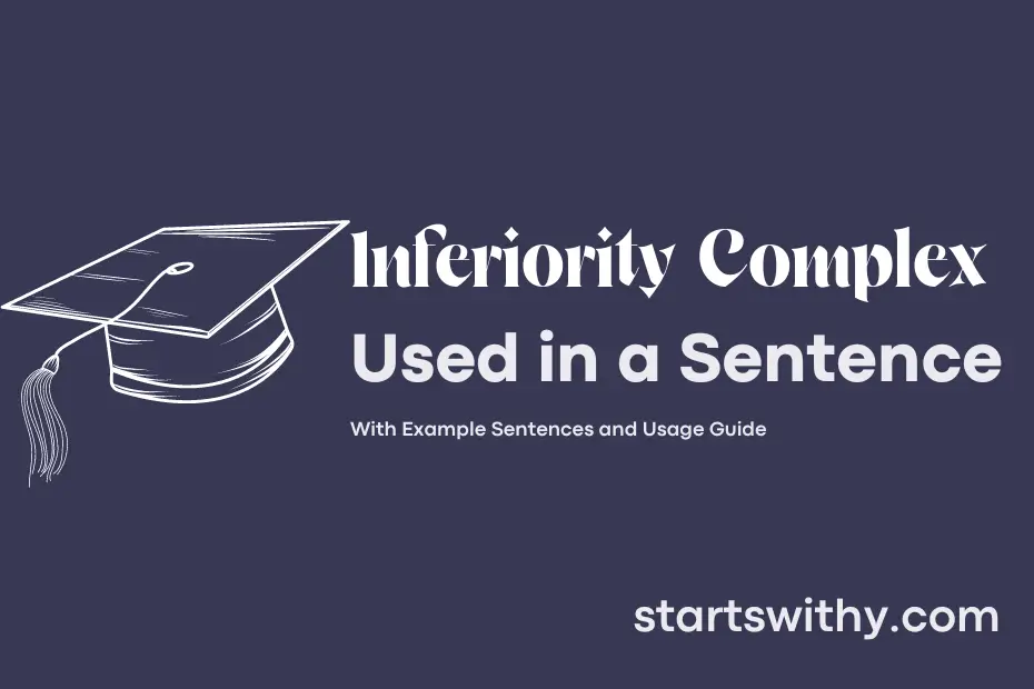 sentence with Inferiority Complex