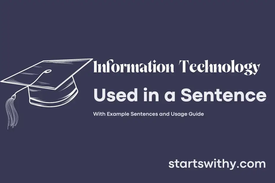 sentence with Information Technology
