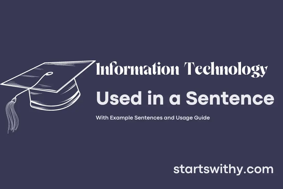 sentence with Information Technology