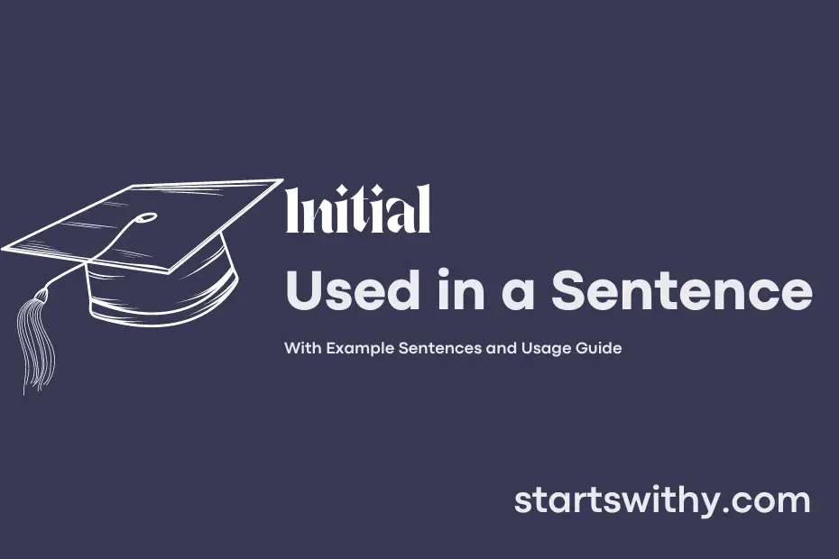 sentence with Initial