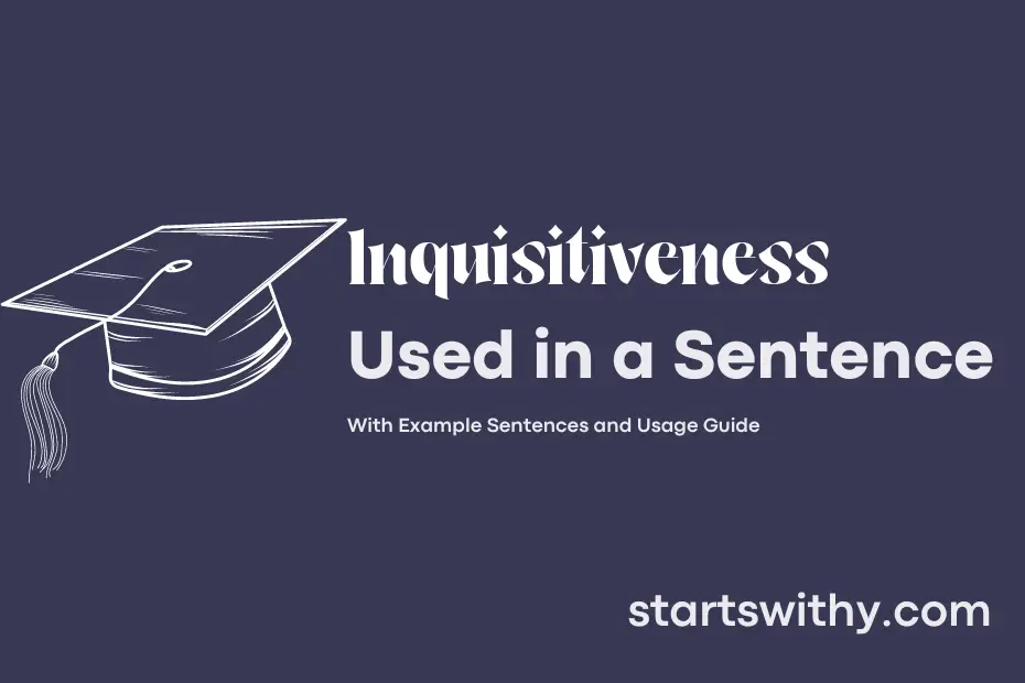 sentence with Inquisitiveness