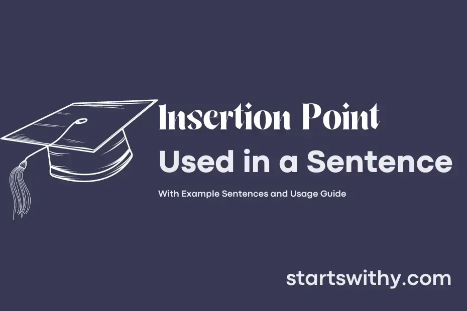 sentence with Insertion Point