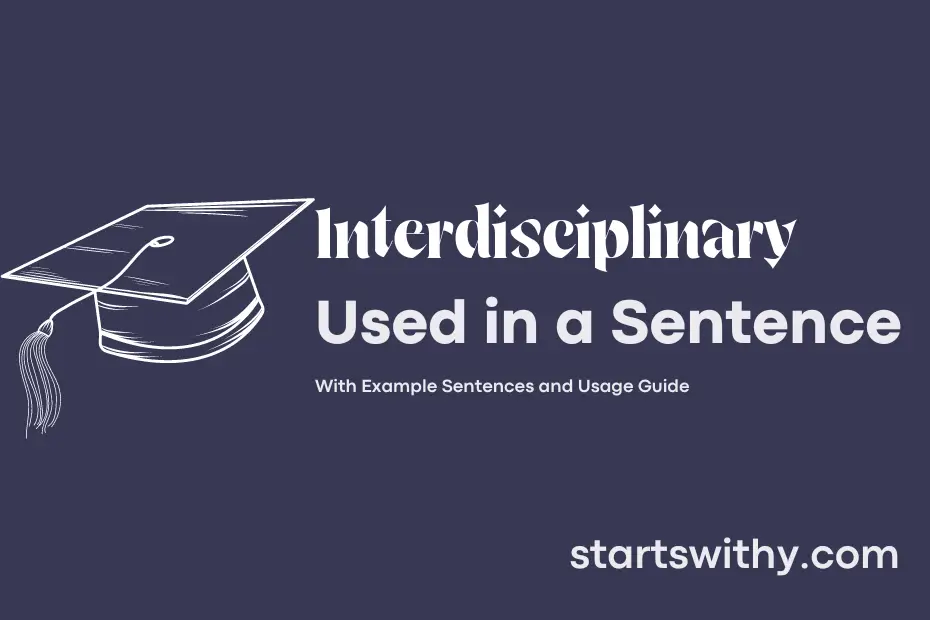 sentence with Interdisciplinary