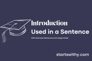 INTRODUCTION in a Sentence Examples: 21 Ways to Use Introduction