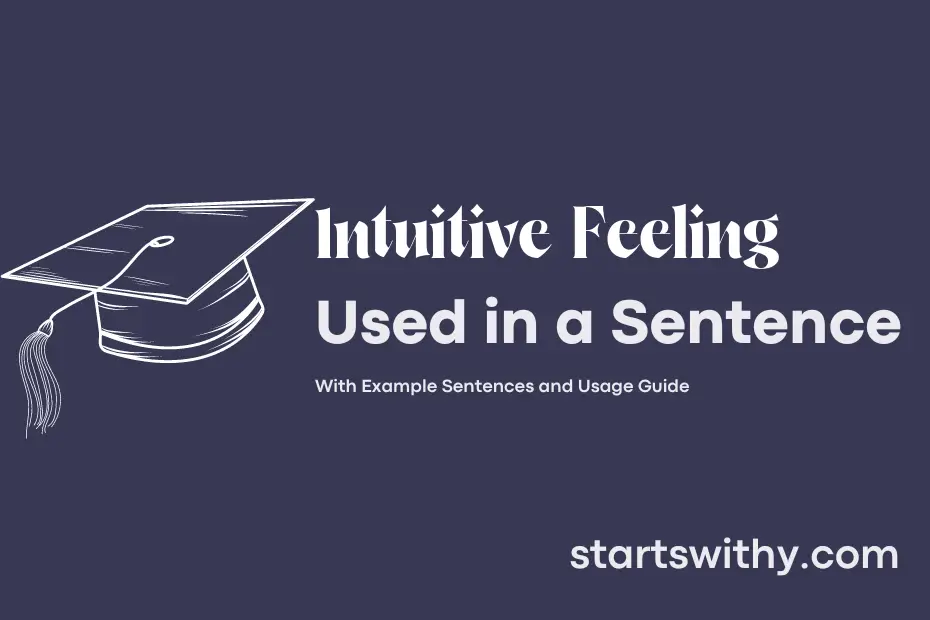 sentence with Intuitive Feeling