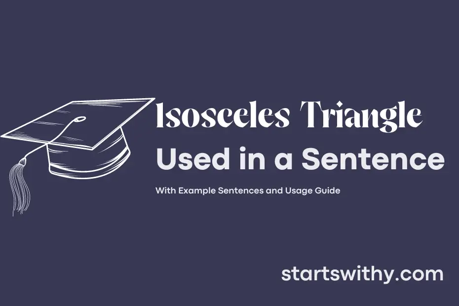 sentence with Isosceles Triangle
