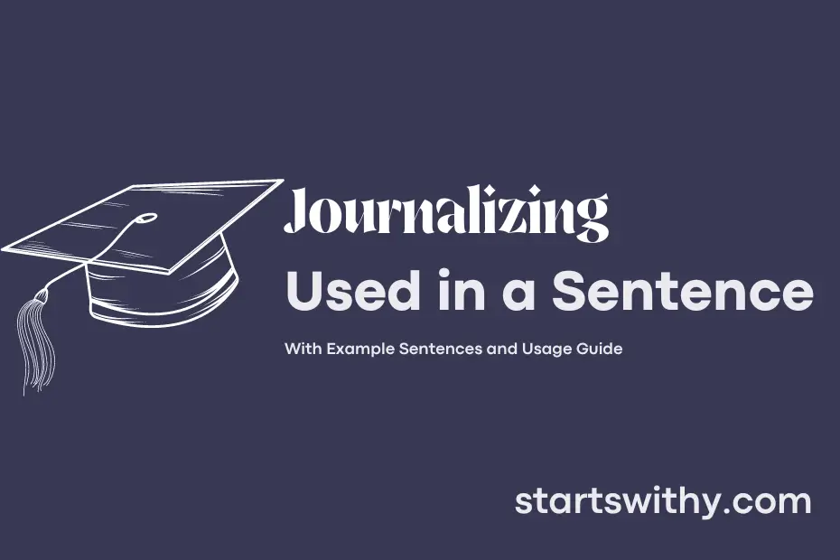 sentence with Journalizing