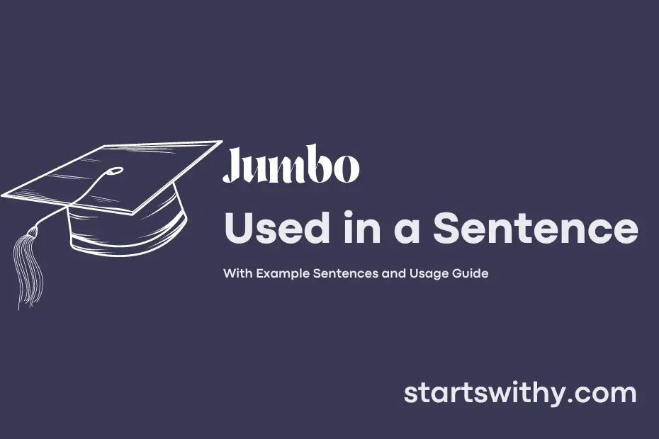 sentence with Jumbo